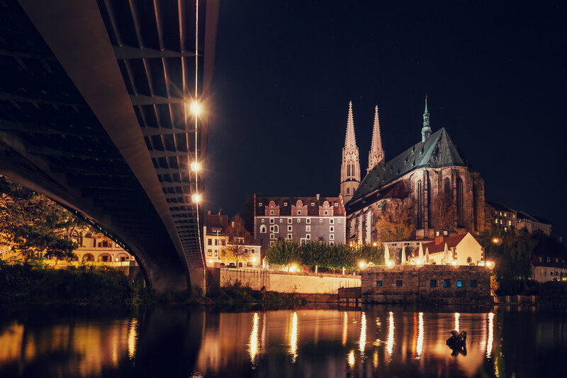 Peterskirche bei Nacht