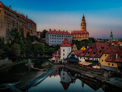 Castle View, Český Krumlov: Blue Hour over Castle & Vltava