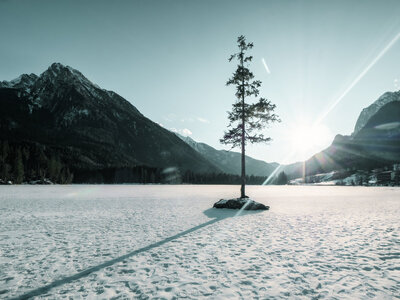 Hintersee - Felsen im Wasser: Winterscape im See