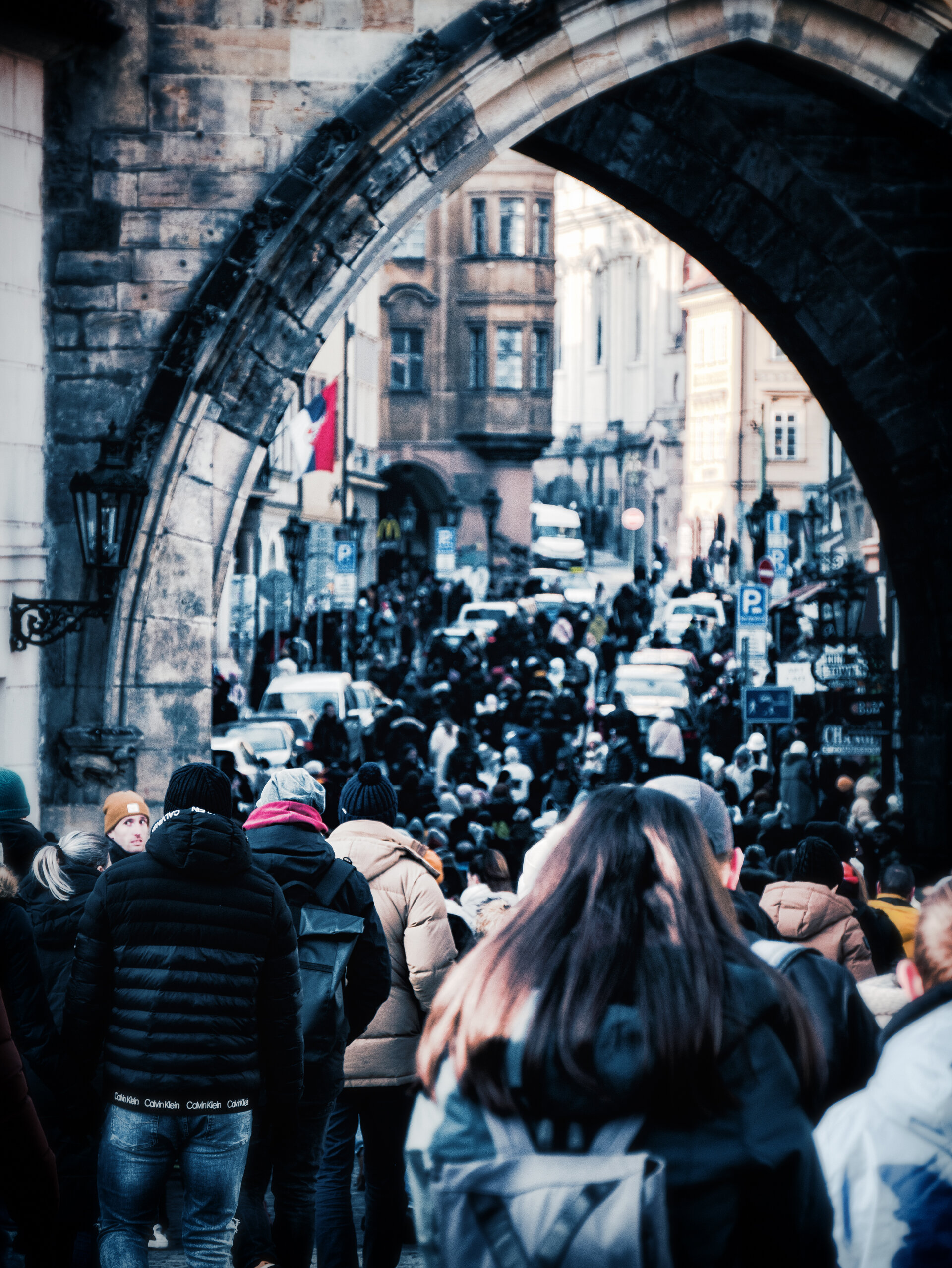 auf der Karlsbrücke